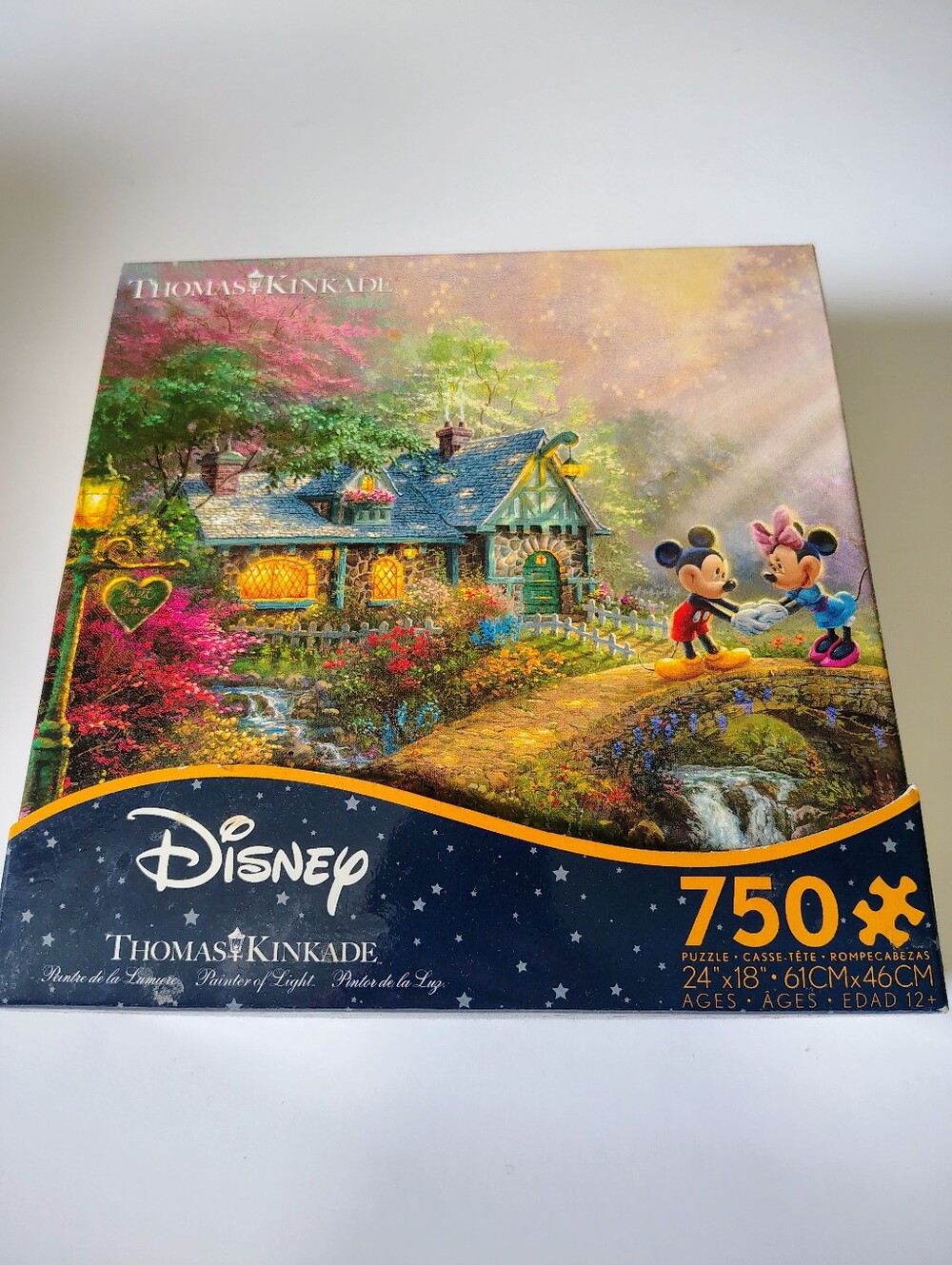 Disney Thomas Kincade Mickey And Minny Puzzle